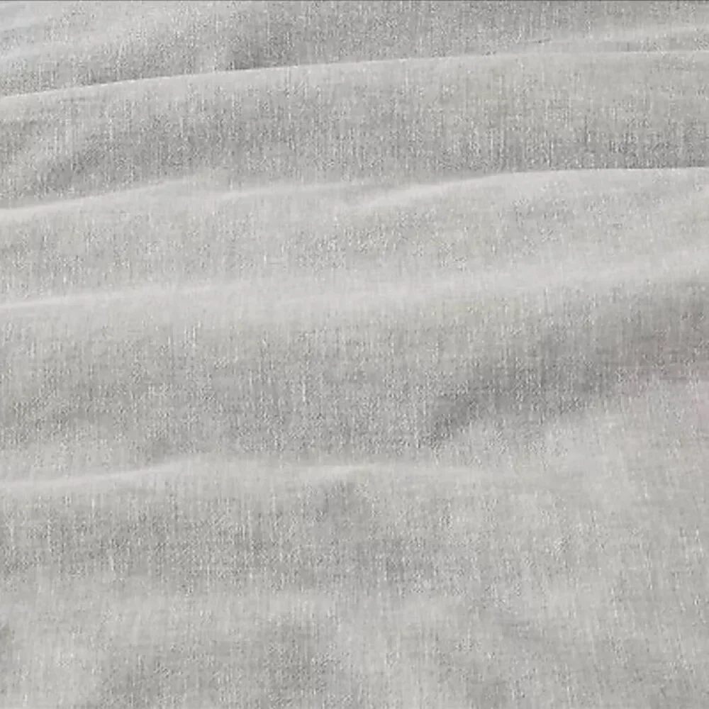 Hearth & Hand Linen Blend Jet Grey Bed Duvet Cover Set